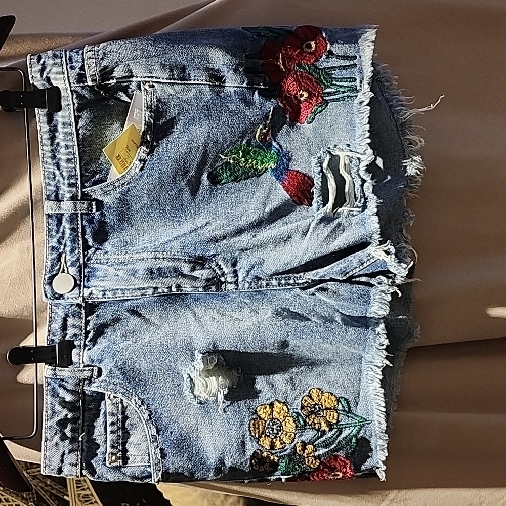 Denim shorts
